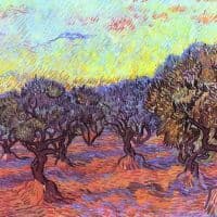 Van Gogh Olive Trees Number 2 Hand Painted Reproduction