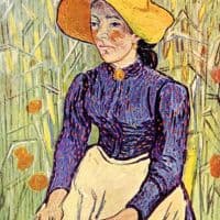 Van Gogh Portrait Of A Young Peasant Girl Hand Painted Reproduction