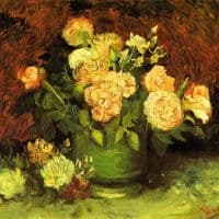Van Gogh Roses Hand Painted Reproduction