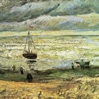 Van Gogh Scheveningen Beach In Stormy Weather Hand Painted Reproduction