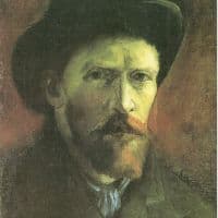 Van Gogh Self-portrait With Dark Felt Hat Hand Painted Reproduction