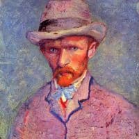 Van Gogh Self-portrait With Gray Hat Hand Painted Reproduction