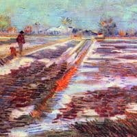 Van Gogh Snowy Fields In Arles Hand Painted Reproduction