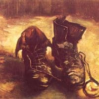 Van Gogh Still Life A Pair Of Shoes 1 Hand Painted Reproduction