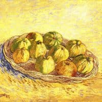 Van Gogh Still Life With Apple Basket 2 Hand Painted Reproduction