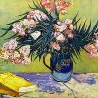 Van Gogh Still Life With Oleander Hand Painted Reproduction