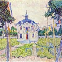 Van Gogh The Community House In Auvers Hand Painted Reproduction