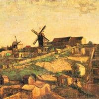 Van Gogh The Montmartre Hill With Windmills Hand Painted Reproduction