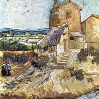 Van Gogh The Old Mill Hand Painted Reproduction