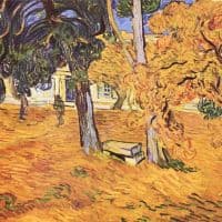 Van Gogh The Park Of St-paul Hospital In Saint-remy Hand Painted Reproduction