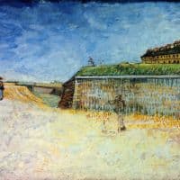Van Gogh The Ramparts Of Paris 2 Hand Painted Reproduction