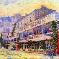Van Gogh The Restaurant De La Siren In Asnieres Hand Painted Reproduction
