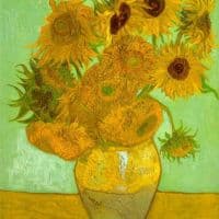 Van Gogh Twelve Sunflowers Hand Painted Reproduction