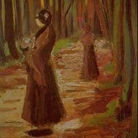 Van Gogh Two Women Hand Painted Reproduction