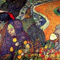 Van Gogh Walk In Arles Memory Of The Garden Of Eden Hand Painted Reproduction