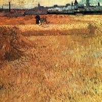 Van Gogh Wheat Field With A View Of Arles Hand Painted Reproduction