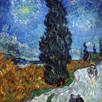 Vincent Van Gogh Road With Cypress And Star Hand Painted Reproduction