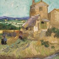 Vincent Van Gogh The Old Mill - La Maison De La Cray Hand Painted Reproduction
