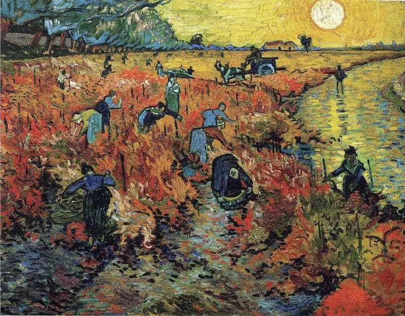 Vincent Van Gogh The Red Vineyard Hand Painted Reproduction museum quality