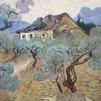 Vincent Van Gogh The White Cottage Among The Olive Trees 1889 Hand Painted Reproduction