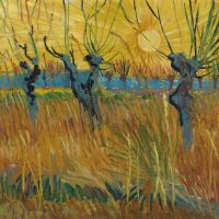 Van Gogh, Pollard Willows at Sunset artwork on canvas