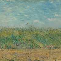 Van Gogh, Wheat Field With A Lark artwork on canvas