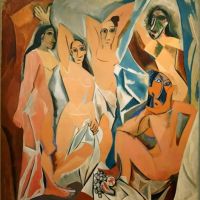 Picasso, Les Demoiselles d'Avignon - The Young Ladies of Avignon Hand Painted Reproduction