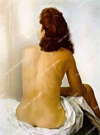 dali-gala-nude-from-behind-looking-in-an-invisible-mirror