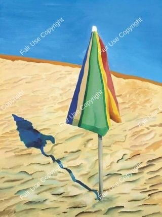 david-hockney-beach-umbrella-1971