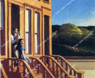 edward-hopper-sunlight-on-brownstones-1956