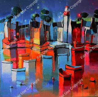 eric-le-pape-soiree-portuaire-100x100-cm-1