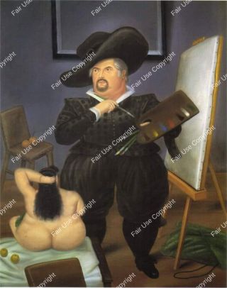 fernando-botero-self-portrait-as-velasquez-1986