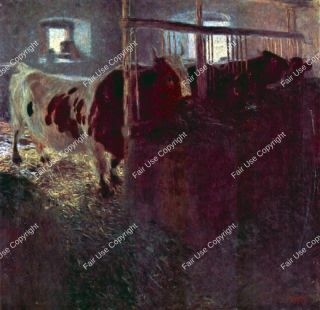 gustav-klimt-cows-in-stall