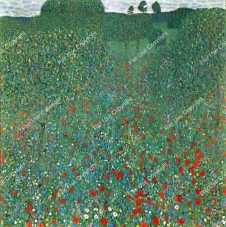 gustav-klimt-poppy-field