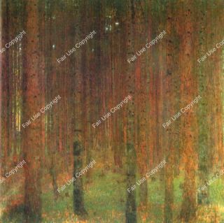 gustav-klimt-tannenwald-ii