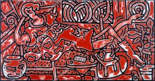keith-haring-sunbathing