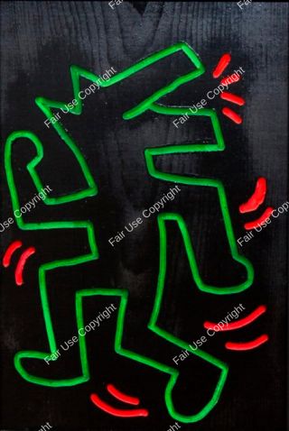 keith-haring-untitled-1983-dancing-green-dog