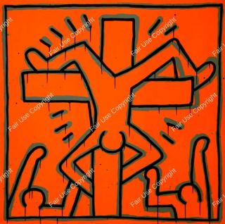 keith-haring-untitled-1984-martyrdom-of-st-peter
