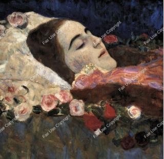 klimt-ria-munk-on-her-deathbed-1912