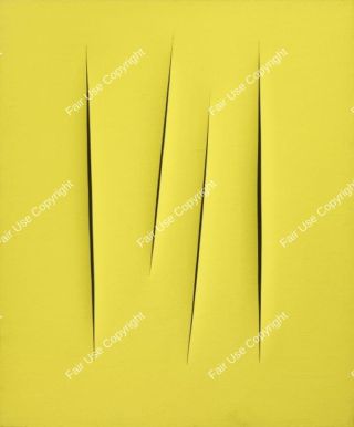 lucio-fontana-concetto-spaziale-attese-1965-yellow