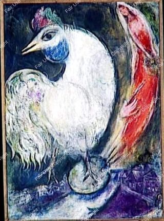 marc-chagall-a-rooster-1947