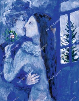 marc-chagall-le-baiser-or-les-amoureux-en-bleu-1930