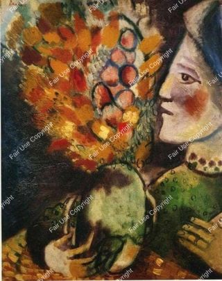 marc-chagall-woman-with-a-bouquet-1910