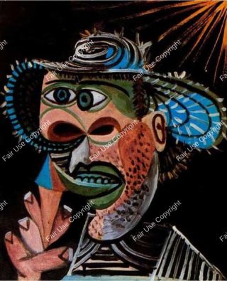 pablo-picasso-man-in-a-straw-hat-with-an-ice-cream