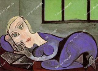 pablo-picasso-mujer-acostada-leyendo-1960