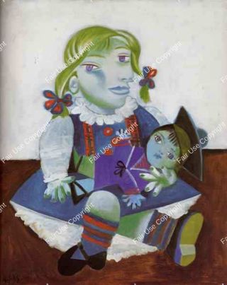 picasso-portrait-of-maya-with-her-doll