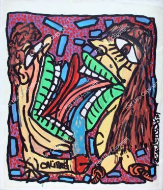 robert-combas-le-baiser
