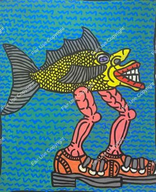 robert-combas-monsieur-poisson-grosse-chaussures