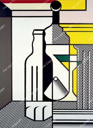 roy-lichtenstein-purist-painting-with-bottles-1975