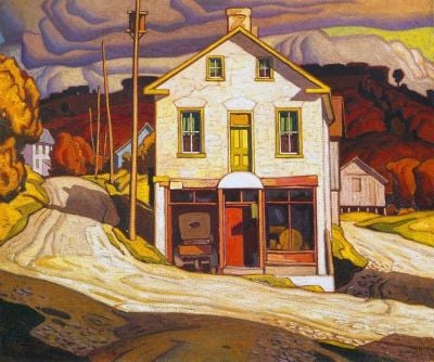 art oil painting reproduction of  A. J. Casson Old Store In Salem - 1931 museum quality handmade